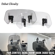 Suitable for ZONTES 368G 368M 368K 368D 400G 501G 2024-2026 Motorcycle windshield modification Adjus