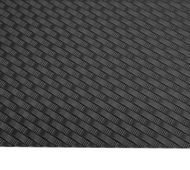 1pcs. Kydex sheet 300mm. 600mm. 2mm. black color woven pattern แผ่นkydex1ชิ้น ลายถัก สีดำ