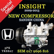 HONDA INSIGHT 2009-2013 YEAR TRSE07 5PK SANDEN NEW CHINA COMPRESSOR/ KOMPRESOR (CAR AIRCOND SYSTEM)
