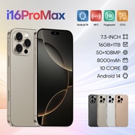 1: 1 Version i16promax New Style 4G Net Cross-Border 6+64GB Smartphone 22cm Android Ready Stock Ship