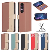 For Sony Xperia 1 VII Case Splicing Magnetic Flip Leather Case For Sony Xperia 1 VII Case Wallet Pho