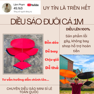 Diều sáo đuôi cá 1m đã làm hoàn thiện từ cap quang và vải chống nước