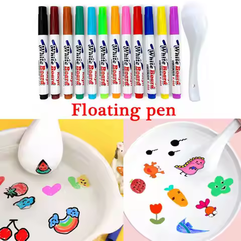 Magical Water Painting Pen Colorful Mark Pen Markers Floating Ink Pen Doodle Water Pens Children Mon