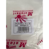 MTH 15x18 PLASTIC MATAHARI CLEAR PLASTIC BAG 500gm