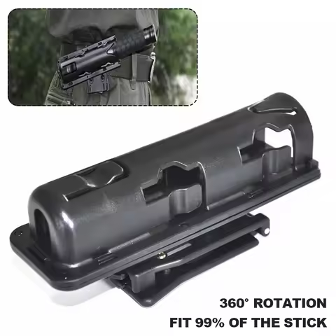 360 Degree Rotation Retractable Baton Case Holster Universal Tactical Baton Holder Self Defense EDC 