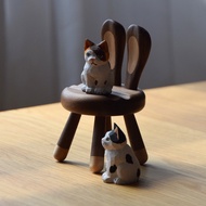 Rabbit Chair Mobile Phone Bracket Mobile Phone Desktop Lazy Bracket Mobile phone holder Watch TV Mobile Phone Stand Wooden Creative Cute Rabbit Mobile Phone Holder