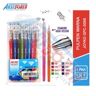 Aksesoren Pulpen Warna Warni Joyko Diamond Art GPC-310S 10 Warna / Color Pen 0.5mm 1 Pak / Bolpoin G