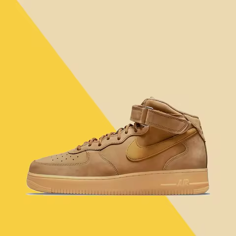 Nike Air Force 1 Suede “Wheat” Mid-Top Skate Shoe Comfortable and versatile unisex casual shoe DJ915