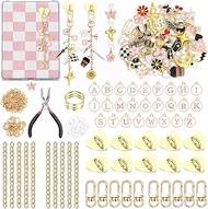 269Pcs Charms Chains Making Kit for Kindle, Can Make 10 E-Reader Charms, Including Keychain Clips, P