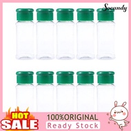 [SINI]  10Pcs 100ml Plastic Seasoning Bottle Spice Dispenser Pepper Jar Storage Bottle