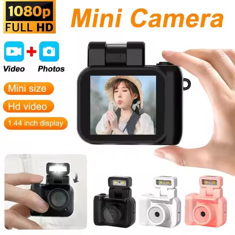 Y4000 Mini Camera with Screen, HD 1080P Portable Retro Kids Cam Ultra Compact Pocket DV Video Record