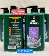 SỮA TẮM GỘI XẢ 5IN1 CHO NAM irish spring 5in1 887ml
