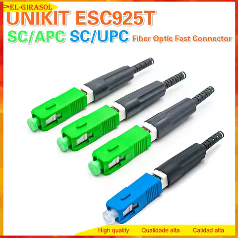 Fiber Optic Fast Connector UNIKIT ESC925T SC/APC SC/UPC Fiber Pre-embedded 46*9*8mm NEW Model