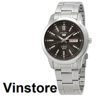 [Vinstore] Seiko 5 SNKM87 Automatic Analog 21 Jewels Stainless Steel Black Dial Men Watch SNKM87K SNKM87K1