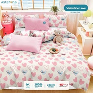 Love valentine mini bed sheet set anti-slip bed sheet children's bed sheet 90 bed sheet 100 bed shee