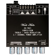 ZK-TB21H บลูทูธ5.0 ชิปใหญ่ กำลังขับสูงสุด: 2x50W+100W TPA3116D2 ระบบ 2.1ch