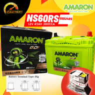 NS60L NS60LS NS60 NS60RS 55B24 | AMARON GO Car Battery Bateri Kereta | Proton Saga BLM Waja Wira Iri
