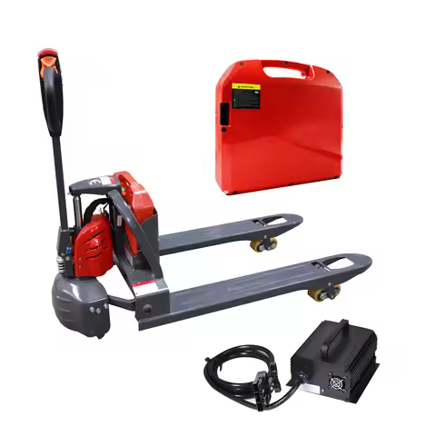 Full Electric Pallet Jack Truck Lithium Battery Trucks Fully Powered Handling Jacks 3300 lbs Capacit