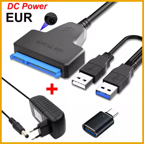 New 2026 2.5" 3.5" USB 3.0 To Sata 3 Adapter Cable USB3.0 Hard Drive Converter Cable For Samsung Sea
