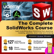 JGD [Video Course] The Complete SolidWorks Course ( 127 Lectures,  18 hours+ Video Tutorial) Ready S