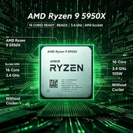 AMD | Ryzen 9 5950X Desktop Workstation CPU 16‑Core Socket AM4 105W Without Cooler For Video Editing