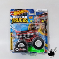 MERAH Hot Wheels Volkswagen Drag Bus Hotwheels Monster Trucks Drag Bus Red