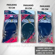 Neklin Libra 30lbs Wire, 12 Pieces LIBRA 30 lbs Wire Leader, 12 Pcs Fishing Leader Line