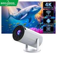 GOOJODOQ โปรเจคเตอร์ ขนาดเล็ก แบบพกพา HY300 4K Android 11 Dual Wifi6 200 ANSI BT5.0 1080P 1280*720P