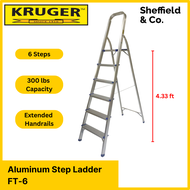 Kruger Aluminum Step Ladder FT-6 (6 Steps)