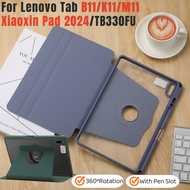 For Lenovo Tab B11 K11 M11 TB330FU Flip Stand Cover Xiaoxin Pad 2024 11.0 inch High End Clear Acryli