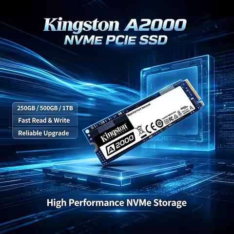 Kingston A2000 PCIe NVMe SSD 500GB/1TB M.2 2280 High Performance Fast Read & Write Internal Solid St