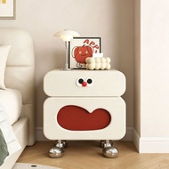 Solid wood bedside table dopamine children's room bedside cabinet simple style bedroom furniture sto