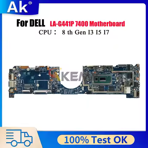 LA-G441P Mainboard For Dell Latitude 7400 with i5 i7 8th gen CPU 8G 16G 0R5P25 54PCJ Tested OK