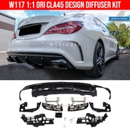 Mercedes Benz W117 CLA45 Rear diffuser kit AMG line exhaust tips CLA180 CLA200 CLA250 W117 bumper ac