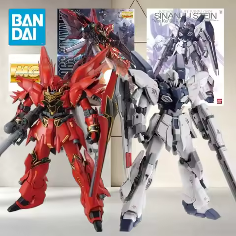 Dual MG MSN-06S Series Assembly Kit Sinanju Anime Ver. & Stein Ver.Ka Crimson Red & White Blue Armor