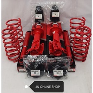 GAB Super R Absorber (Heavy Duty) Front &amp; Rear+Sport Spring+Abs Mtg (Alza)+Abs Cover for Perodua Kancil (Gas) 1 Set