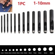 110mm Leather Punch with Carbon Steel Blade for Crafting and Repair Uses