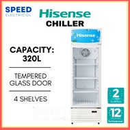 [SABAH ONLY] HISENSE CHILLER 320L EXHSC-320FLG BEVERAGE CHILLER ICE BOX 冰箱 FRIDGE DRINKS CHILLER