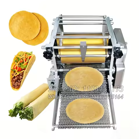 Commercial Mexico Taco Al Pastor Corn Tortilla Bread Maker Machine Food Taco Cabana Chapati Roti Tor
