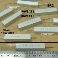 Resistor 10Watt 10W8R2 10W 8R2 ohm 10W8R2J 8,2 R 8.2 8,2ohm 8.2ohm 8R2J 8R2ohm