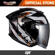 EVO HELMET TR-X-NR ECHO Half face Dual Visor w/ free clear lens