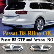 For vw's Passat B8 Rline Exhaust Decoration Body Kit 2016 2017 2018 2019  High gloss chrome plating 