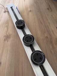 EUBIQ RH2 嵌入式電力軌道＋插頭 x3｜800mm 銀色｜Eubiq Power Track System with 3 Sockets
