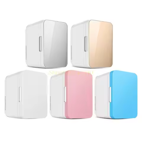 U2JA 12V 110V 220V Mini Fridge for Drinks Skincare Portable Thermoelectric Coolers Warmer Universal 