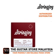 Stringjoy Naturals SJ-NB1254 Phosphor Bronze Acoustic Guitar Strings Balanced Light - 12-54 (SJNB1254 / String joy)