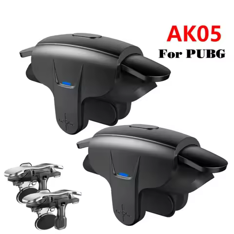 AK05 X8 Game Controller for PUBG Mobile Phone L1R1 Fire Aim Shoot Button Gamepad 6 Fingers Trigger J