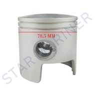 SALE 6F5-11636 Piston Set (+0.5MM O/S) for Yamaha Outboard 40HP 40J 6F5-11636-00-00 6F5116360000 6F5