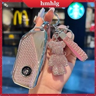Bling Glitter Soft TPU Car Key Case Cover for 2023 BMW New X1 Energy Ix XM X1 I7 X7 7 Series Smart Remote Key Protect Shell Accessories