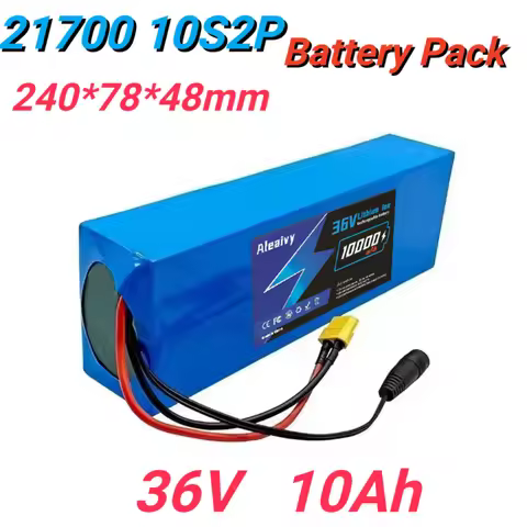 36V 10Ah 10S2P 21700 Lithium-ion Rechargeable Battery 36V 10000mAh Electric Motorcycle Scooter with 