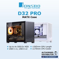 JONSBO D32 PRO Micro-ATX PC Case, High Compatibility Mini Desktop Case - Black &White